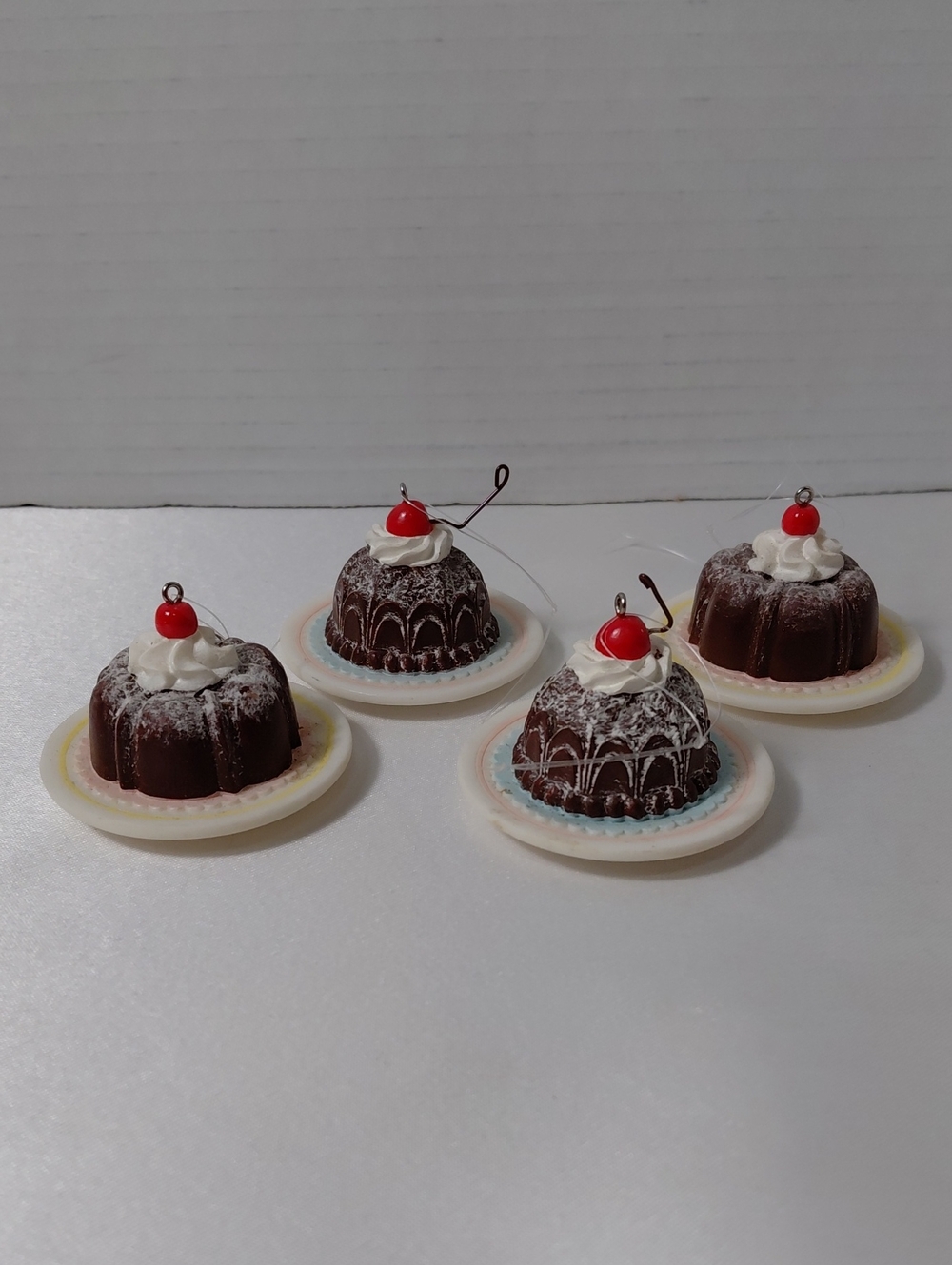 Jacqueline Smith Collection Mini Cake Ornaments - Set Of 4